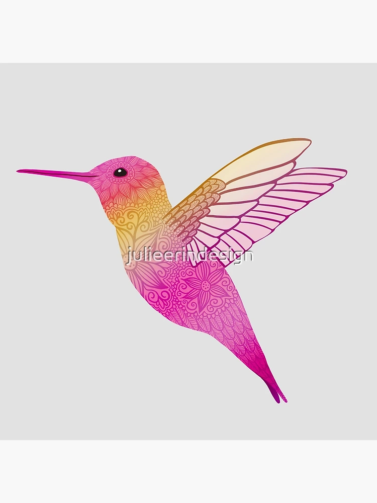 Colibri coloré en cadeau de style mandala' Tapis de souris