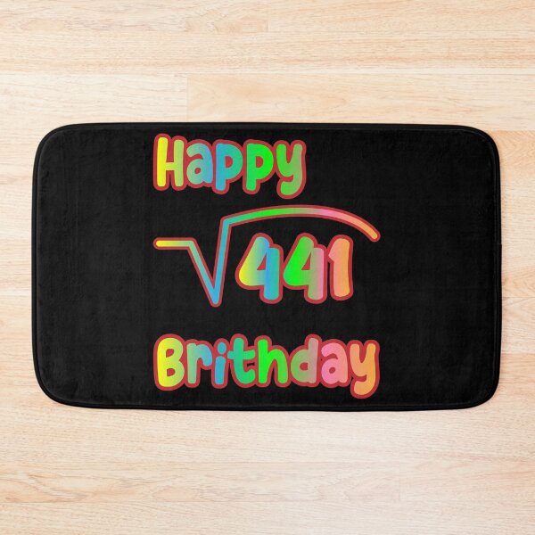 Item preview, Square Root Of 441 Happy Birthday  designed and sold by K0tK0tu.
