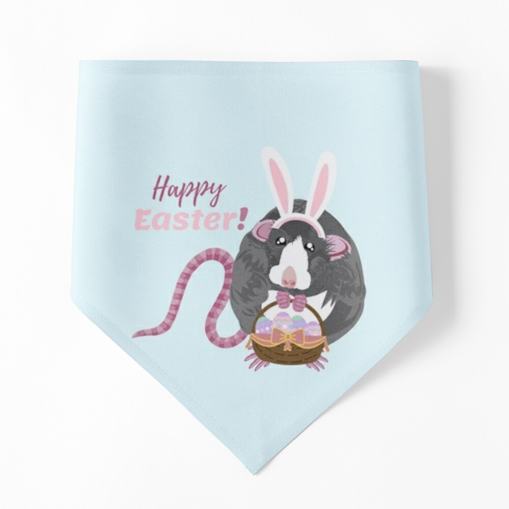 Easter Bunny With Pets Name Bandana