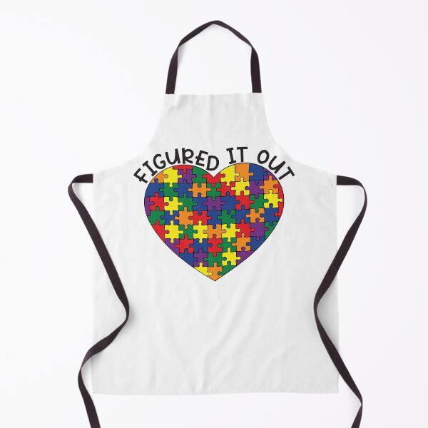 Item preview, "Figured It Out" Rainbow Gay Pride - Puzzle Heart  designed and sold by LaLunaWinters.