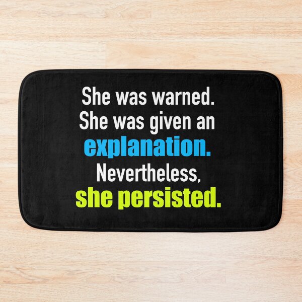 Item preview, She Persisted Elizabeth Warren Quote designed and sold by Epic Love Designs.