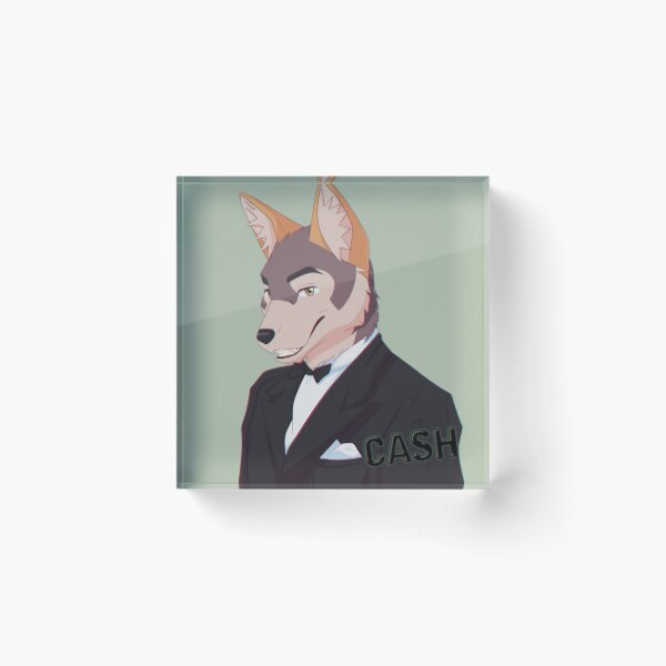 Item preview, Cash the Red Wolf designed and sold by Italian Pitbull Artworks.