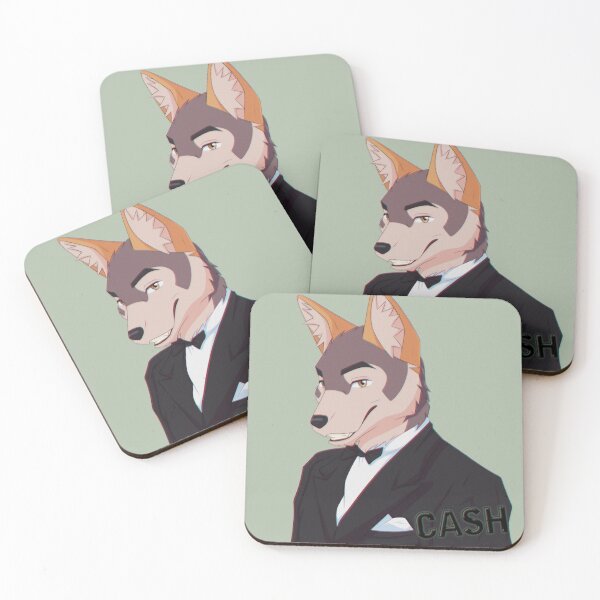 Item preview, Cash the Red Wolf designed and sold by Italian Pitbull Artworks.