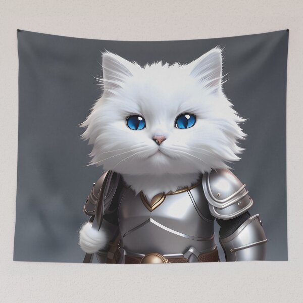Item preview, Cat in Armor - Modern Digital Art designed and sold by Ai-michiart.