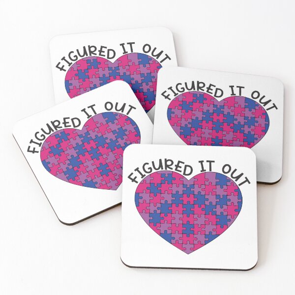 Item preview, "Figured It Out" Bisexual Pride - Puzzle Heart  designed and sold by LaLunaWinters.
