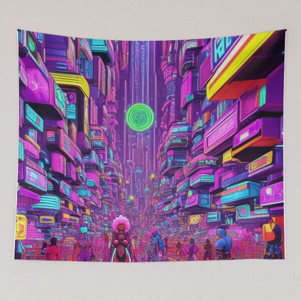 Item preview, CYBERFUNK CITY 1 designed and sold by HUSTLE-N-FAITH.