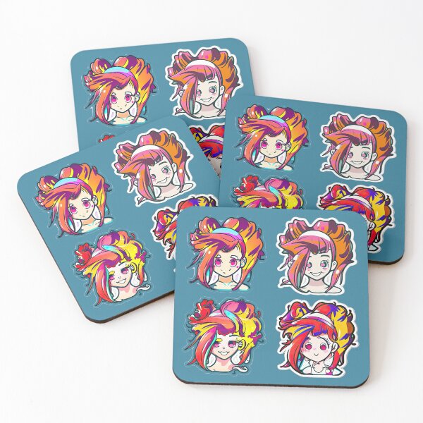 Item preview, COLORFUL CUTE GIRL designed and sold by ArtbyRolleen.