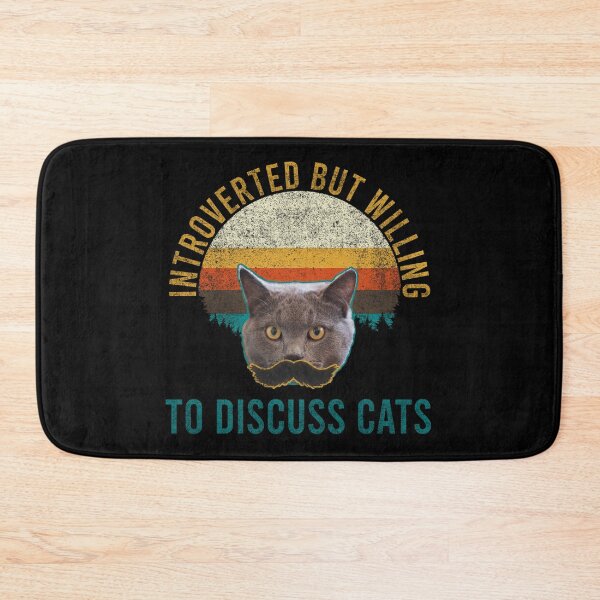 Item preview, Introverted But Willing To Discuss Cats Vintage designed and sold by CHday.