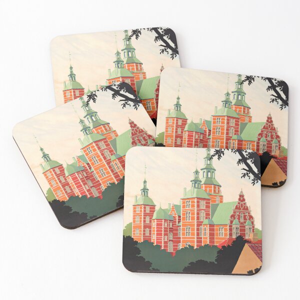 Item preview, Vintage Travel Poster - Rosenborg Castle Denmark "Romance of the Middle Ages" designed and sold by Gin  Neko.