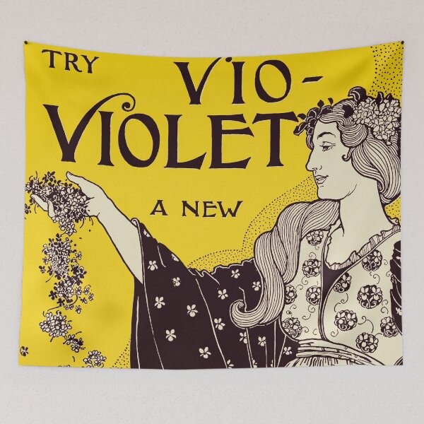 Item preview, Try Vio-violet a New Lundborg (1857-1926) by American Artist Louis John Rhead designed and sold by BossyCatHome.