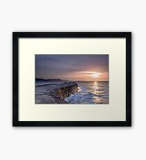 Lyme Regis The Cobb First Light Framed Print