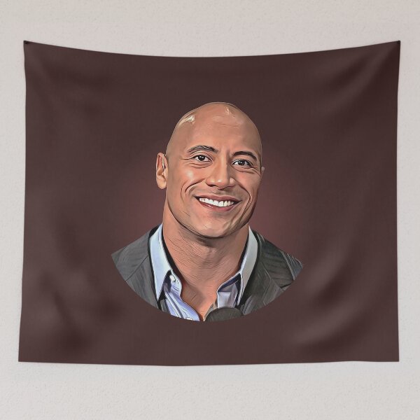 Item preview, The Rock: A Powerful Design of Dwayne Johnson designed and sold by CartoonStarsStd.