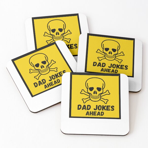 Item preview, Dads  Jokes Ahead Caution , black skull designed and sold by simo7hl.