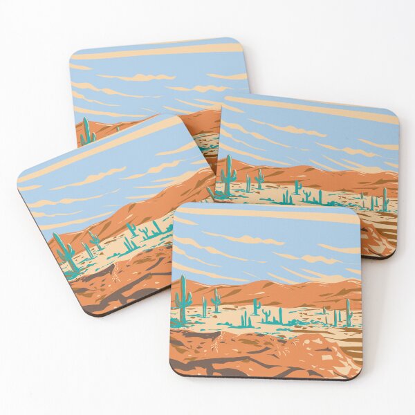 Item preview, Saguaro National Park in Sonoran Desert Arizona WPA Poster Art designed and sold by patrimonio.