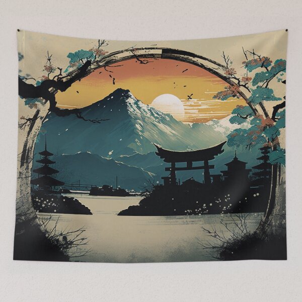 Item preview, Japanese landscape designed and sold by Harbaween.