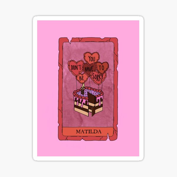 Matilda tarot card Sticker