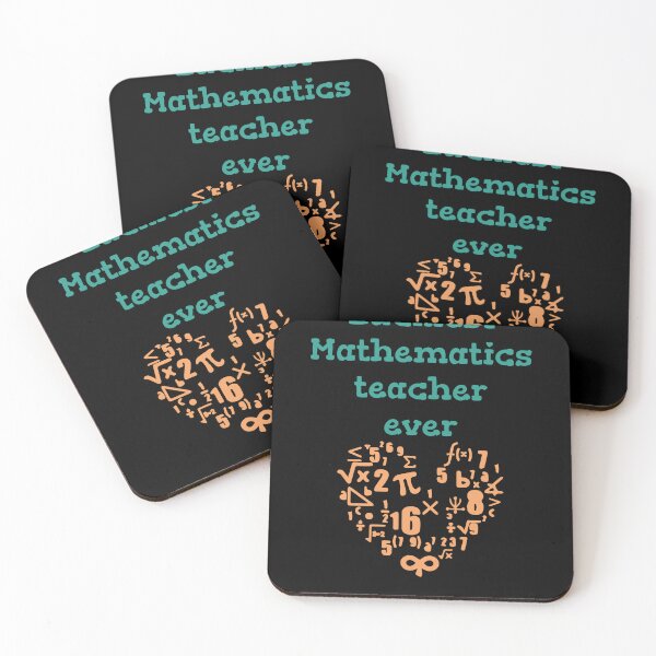 Item preview, Luckiest Mathematics Teacher Ever Cool Mathematics Heart Gift designed and sold by Latmassology.