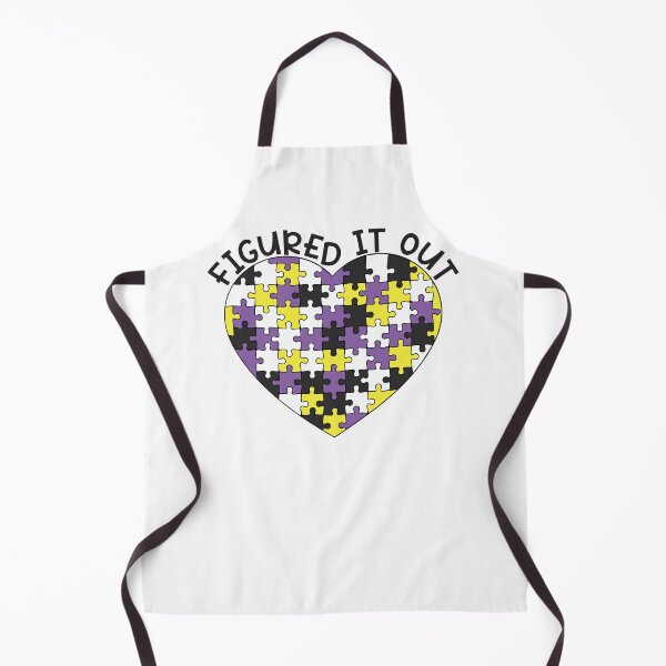Item preview, "Figured It Out" Non-Binary Pride - Puzzle Heart  designed and sold by LaLunaWinters.