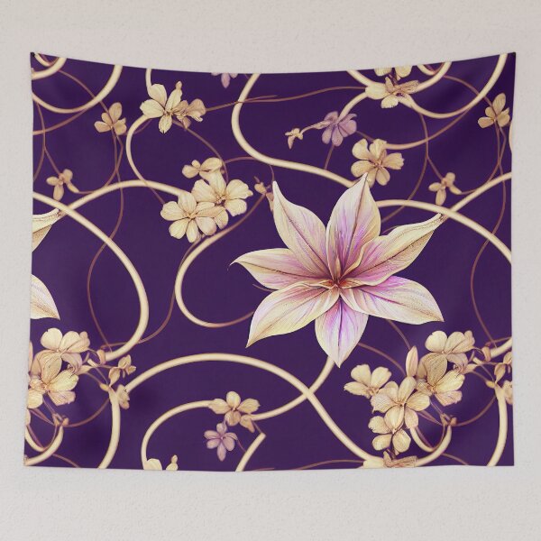 Item preview, Seamless floral design for background, Endless pattern. Ornamental illustration. AI generated Illustration. designed and sold by svetlanna.