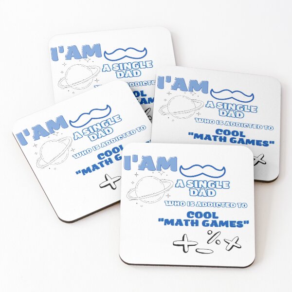 Item preview,  I am a single Dad who is addicted to Cool Math Games Classic T-Shirt designed and sold by CREATIVELEANS ⭐️⭐️⭐️⭐️⭐️.
