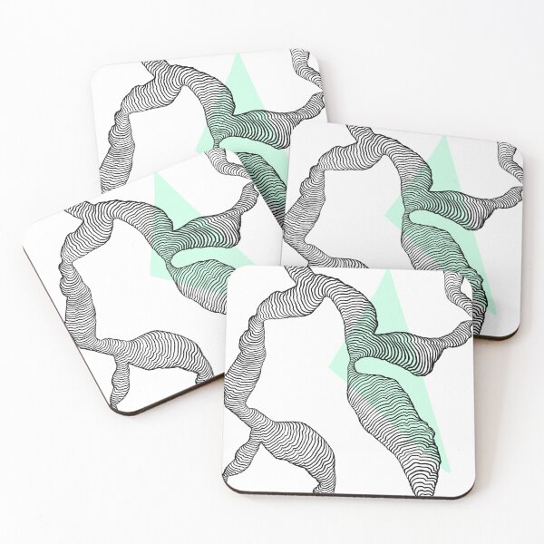 Item preview, Green Squiggly Lines designed and sold by GeoSharks.