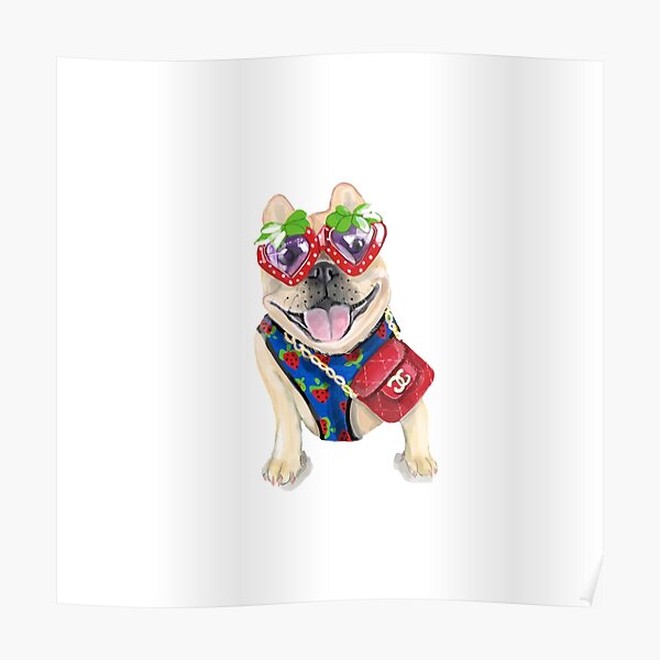 Fashionable French Bulldog Poster