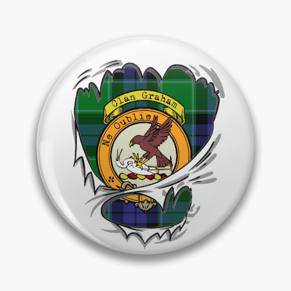 Item preview, Graham Clan Surname Crest and Tartan designed and sold by BagTown Clans.