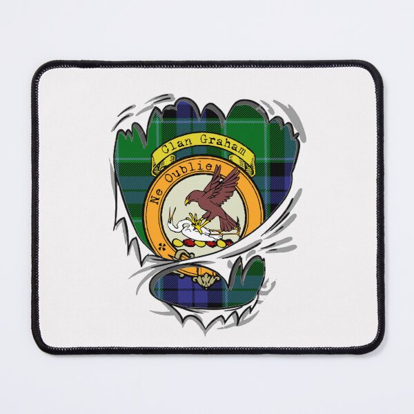 Item preview, Graham Clan Surname Crest and Tartan designed and sold by BagTown Clans.