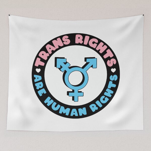 Item preview,  Trans Rights are Human Rights - Badge Design - Blue  designed and sold by LaLunaWinters.