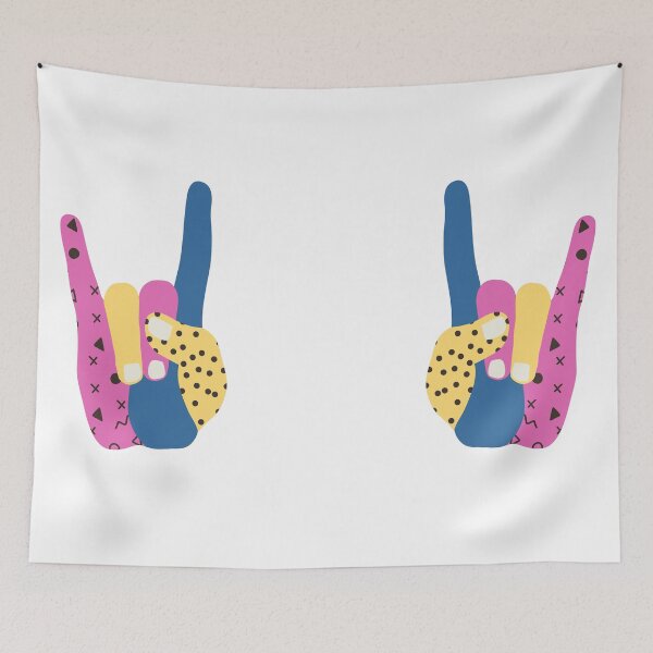 Item preview, Colorful Rock On Boobies - Rock N Roll designed and sold by AllPunAndGames.