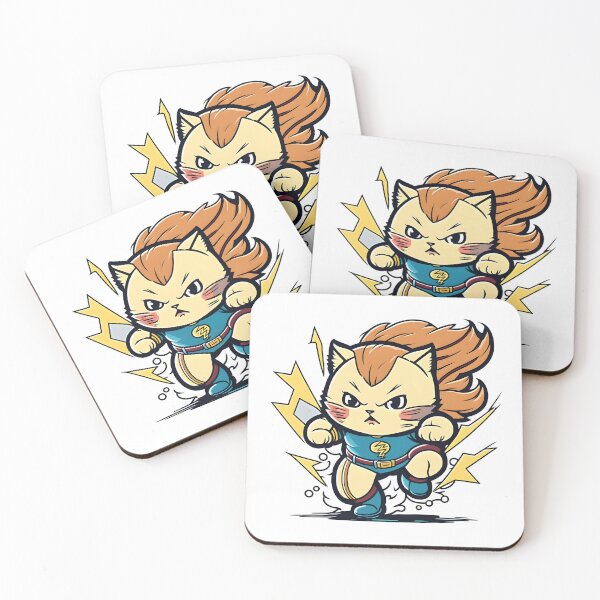 Item preview, The Thundering Claw: Lightning Super Hero Cat designed and sold by asurathunder.