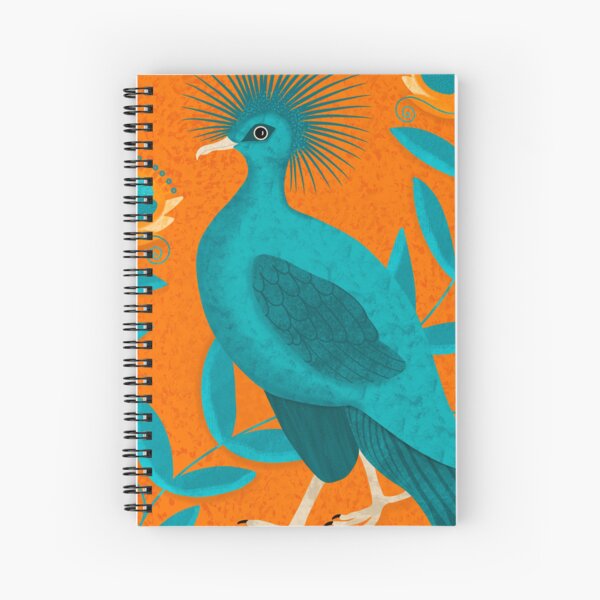 Turquoise Bird Spiral Notebook