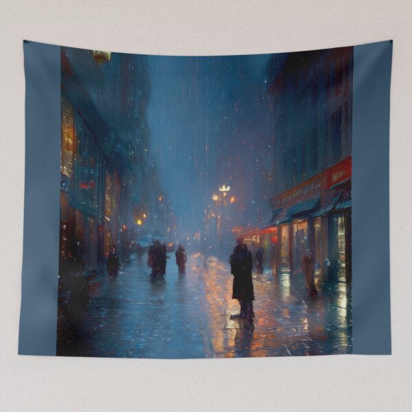 Item preview, A Rainy December Night in Old Montréal designed and sold by daniel iorio.