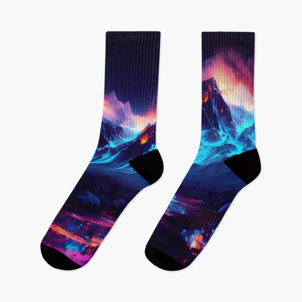 Item preview, Fantasy Landscape Art, Glowing Mountains designed and sold by Fantasy Masterpiece.