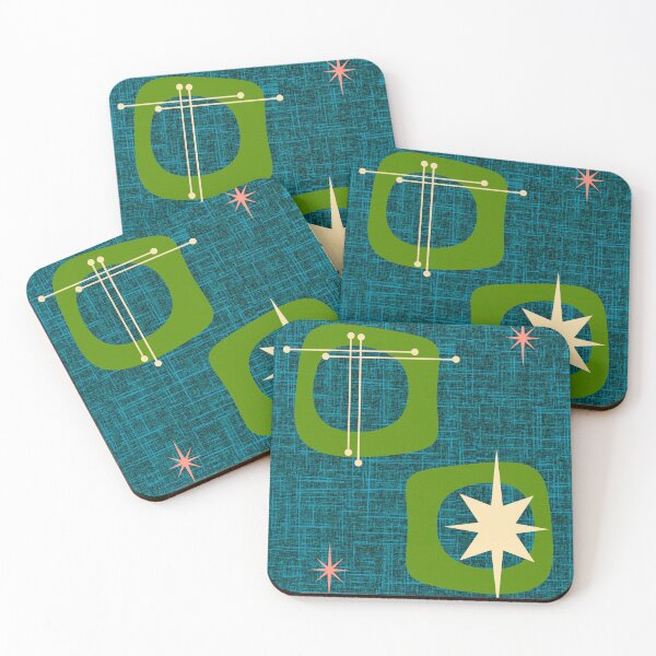 Item preview, Abstract Atomic in Blue designed and sold by StarLiteRetro.