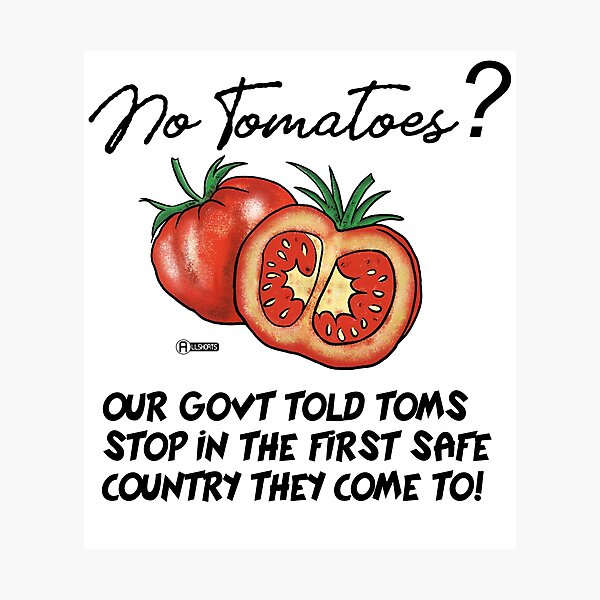 Artikelvorschau, Refugee Tomato genau das, was die Regierung bestellt hat entworfen und verkauft von Allshorts.