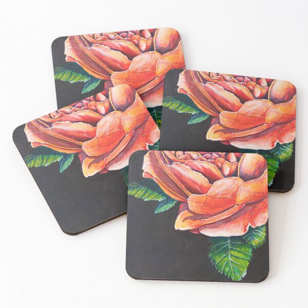 Item preview, Orange Rose Flower Painting designed and sold by Sarah Lara.