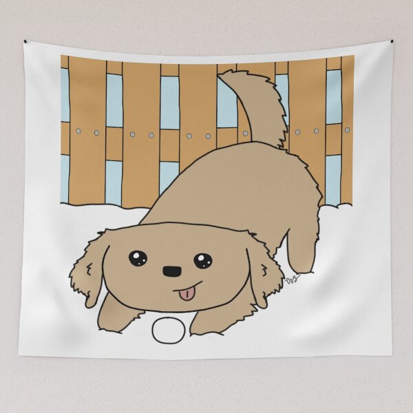 Item preview, Tan Golden Playing in the Snow designed and sold by itsjustmebre.