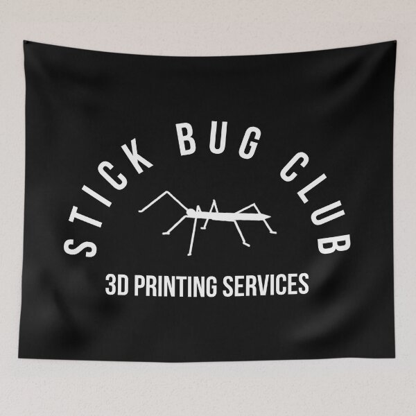 Item preview, White Stick Bug Club Logo designed and sold by StickBugClub.