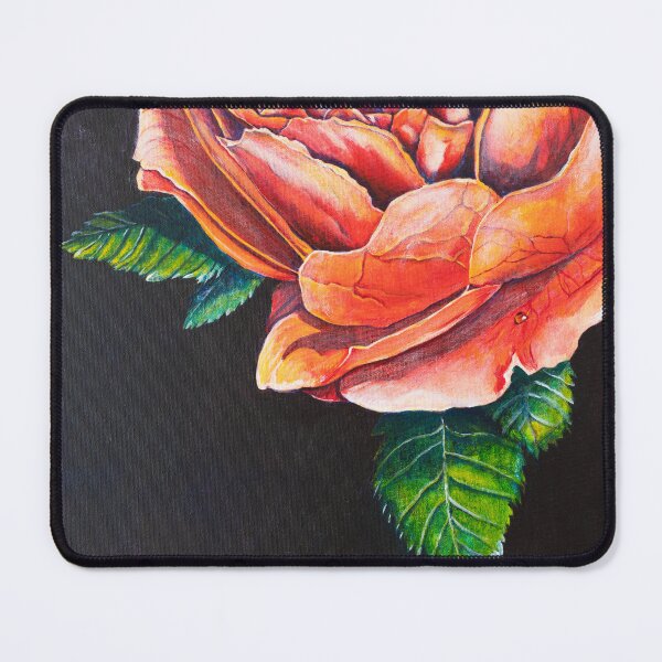 Item preview, Orange Rose Flower Painting designed and sold by Sarah Lara.