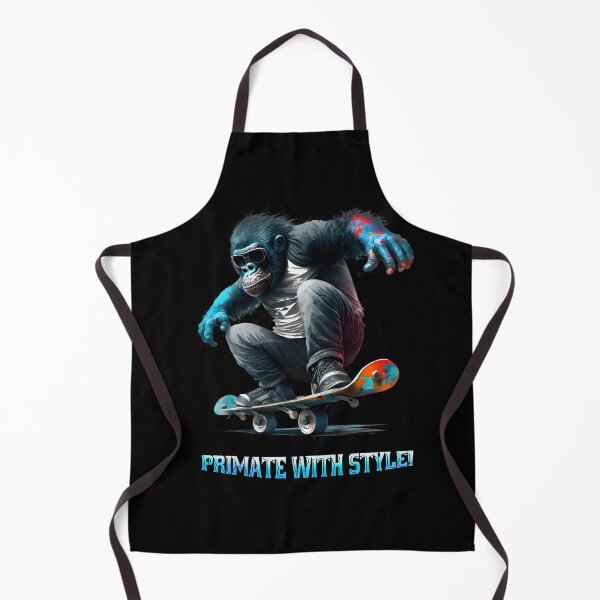 Item preview, Primate with style, skateboard monkey designed and sold by Brushpalette888.