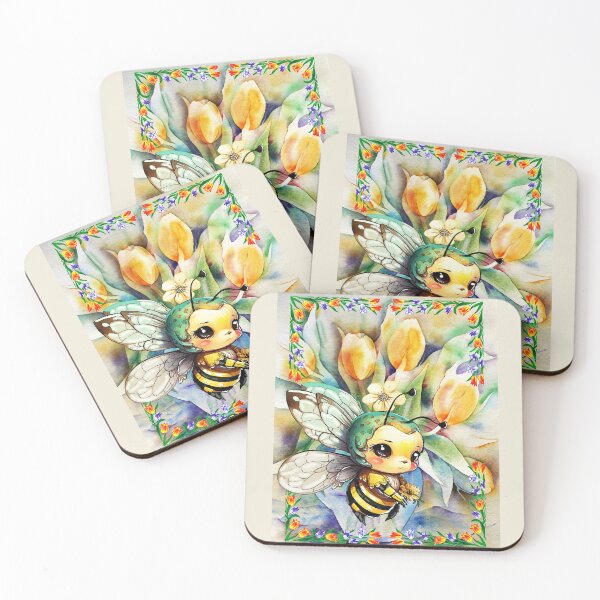 Item preview, WORKER BEE LOVES FLOWERS designed and sold by Tammera.