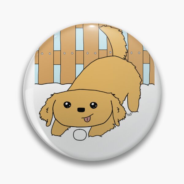 Item preview, Golden Playing in the Snow designed and sold by itsjustmebre.