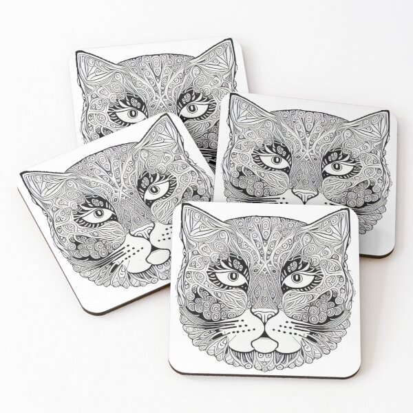 Item preview, mystery cat mandala harmonia designed and sold by SarezArtdesing.