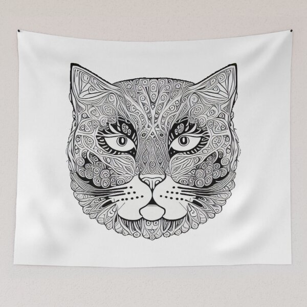 Item preview, mystery cat mandala harmonia designed and sold by SarezArtdesing.