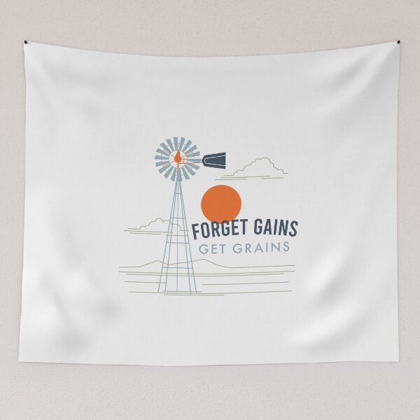 Item preview, Farming Forget Gains Get Grains designed and sold by whyitsme.