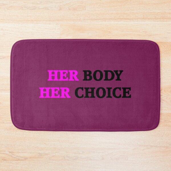 Item preview, Her Body Her Choice pink pink designed and sold by oxoxoxo.