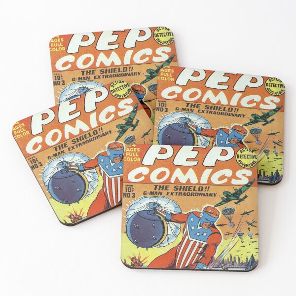 Item preview, PEP Comics, Issue 3 Cover Art, 1940. Introducing 'The Shield' designed and sold by The-Hist-Image.