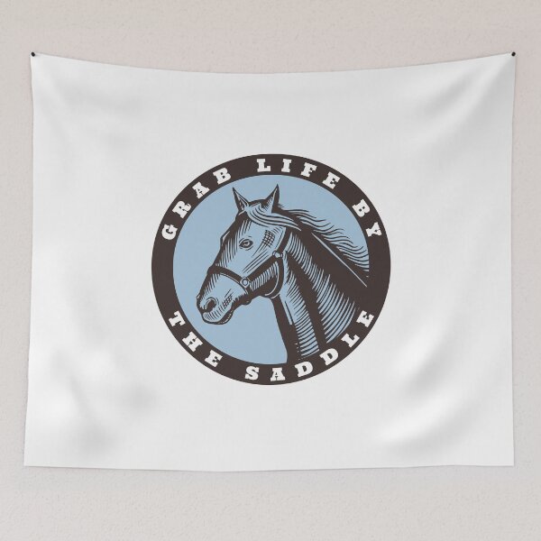 Item preview, Horse Grab Life by the Saddle designed and sold by whyitsme.