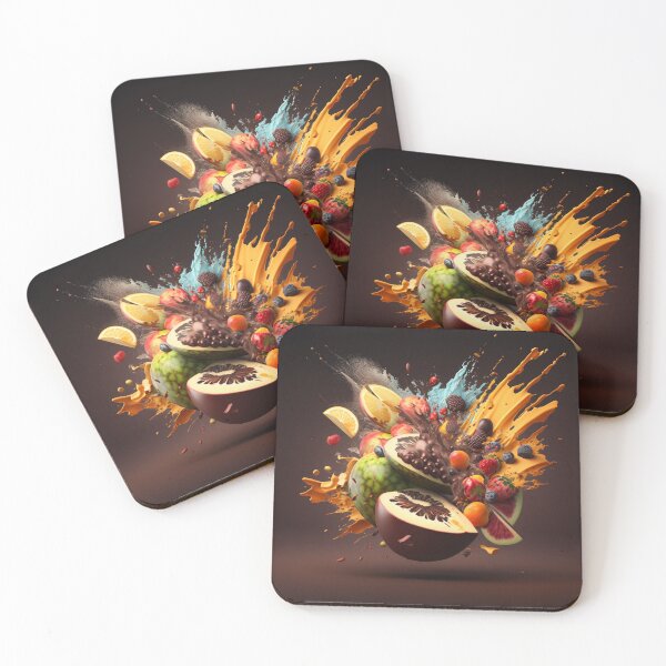 Item preview, Abstract Bomb of Tropical Fruit and Chocolate Flavors designed and sold by DaniFantasy.